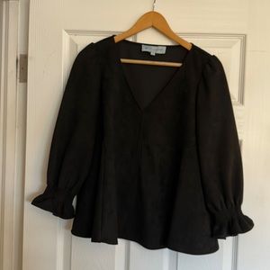 Like New Tuckernuck Suede Easton Blouse